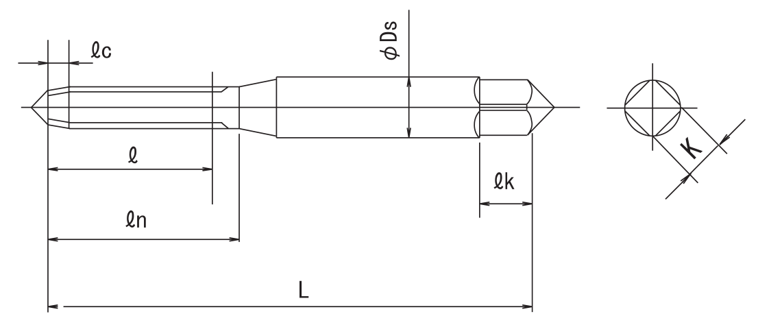 Fluteless Taps for Non-ferrous Alloys IT Part