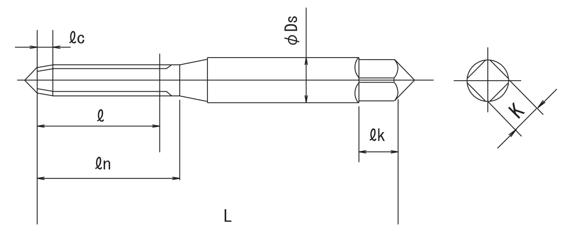 TiN Coated Rolling Taps with Long Thread