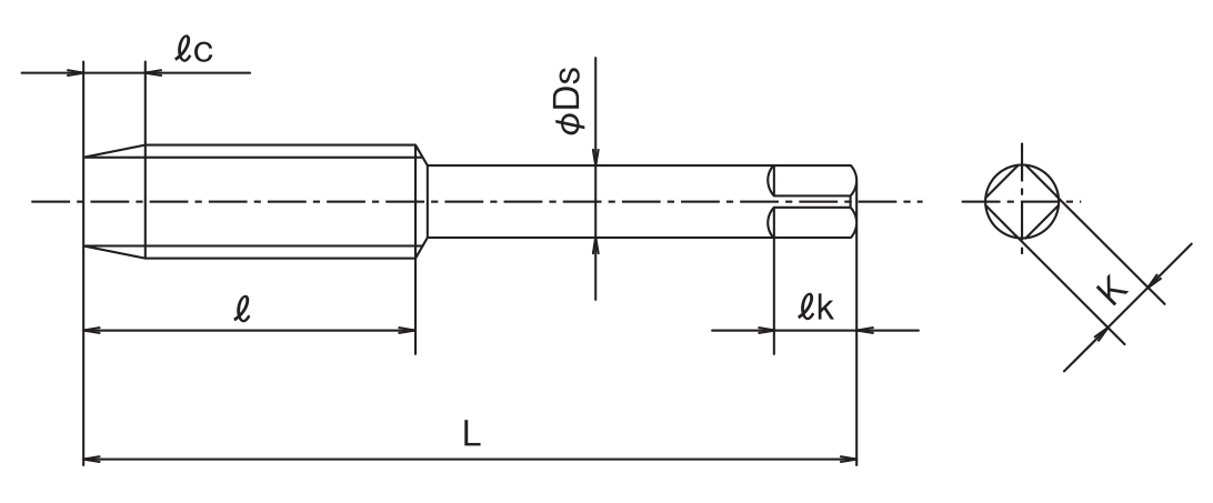 TiN coated Fluteless Tap