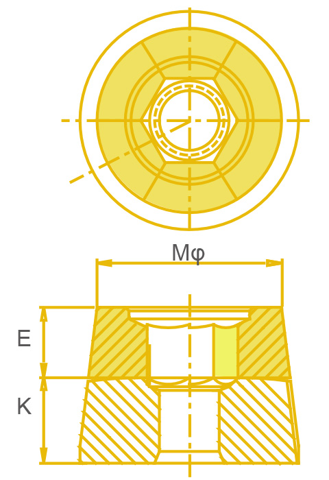 Segmented Dies For Nut RG-208