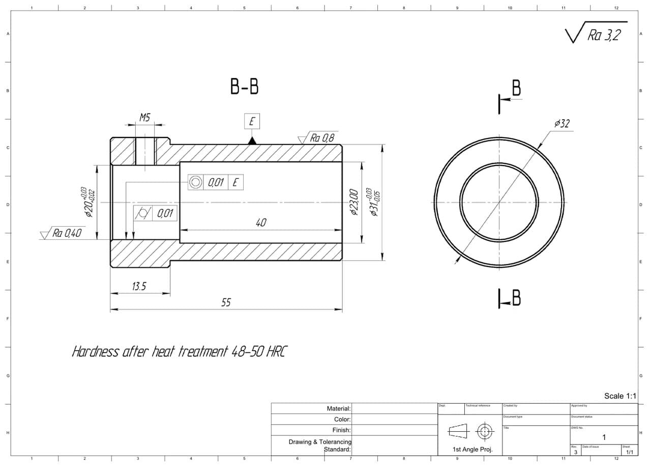 first punch holder drawing 