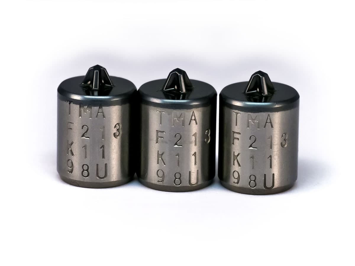 TMA second header carbide punches TMA second header carbide punches